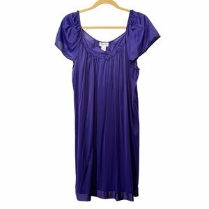 Vanity Fair Elegant Purple Chemise Nightgown